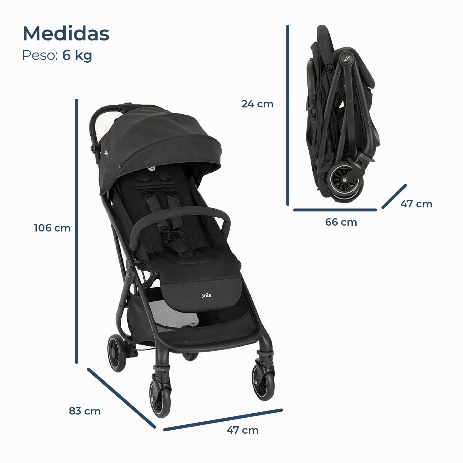 Coche Paseo Compacto 3 En 1 Tourist Shale Joie