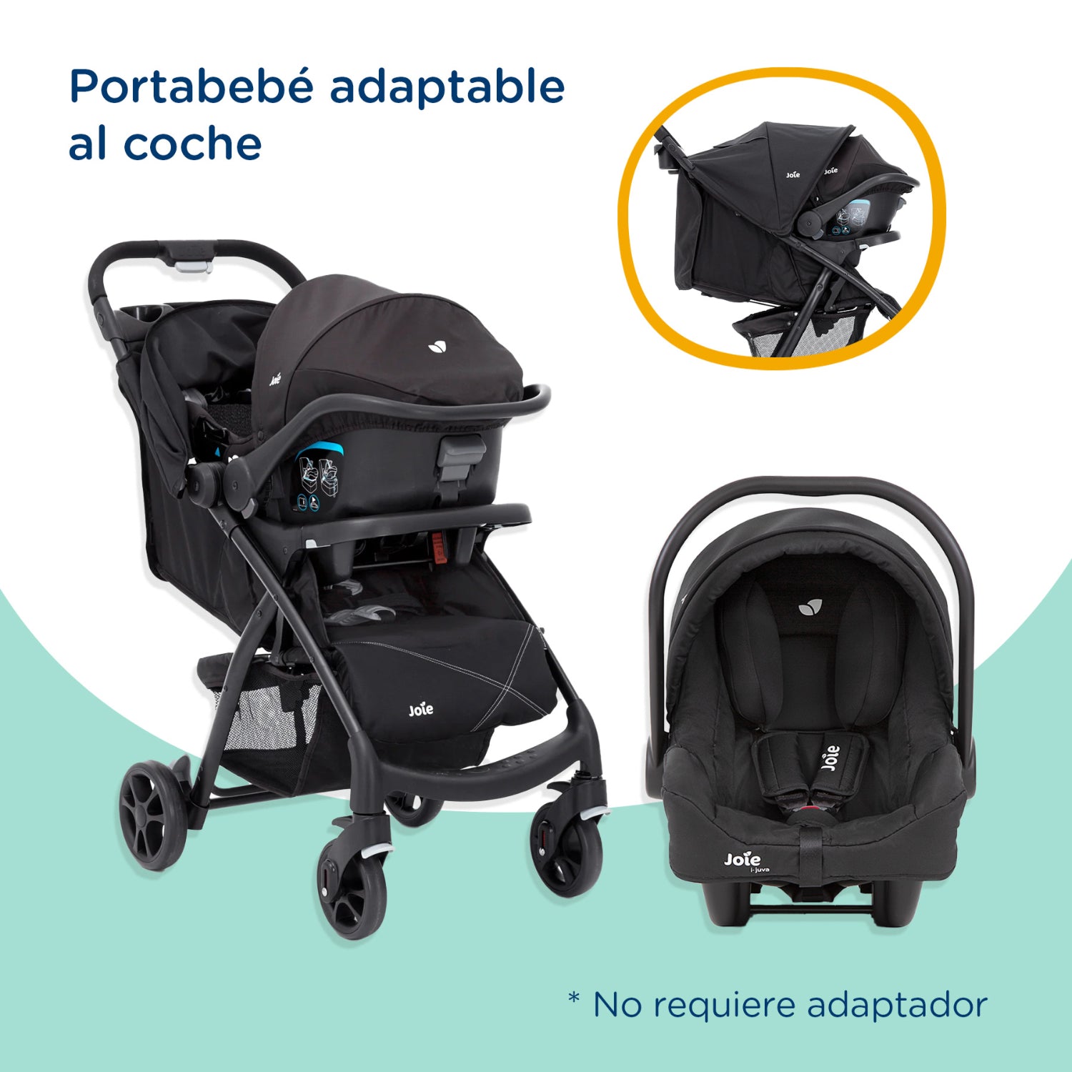 Coche Travel System Muzle Lx Universal Black