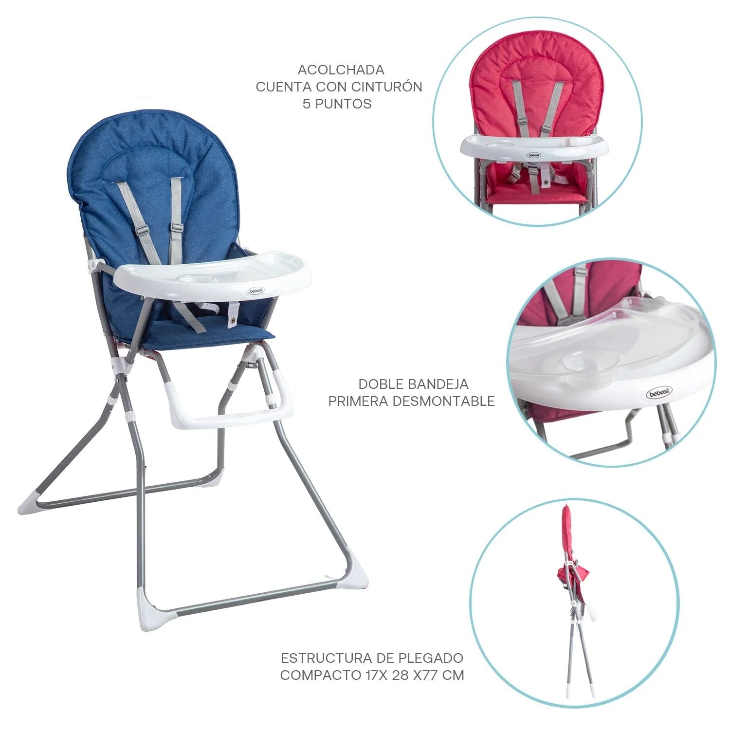 Silla De Comer Vectra Azul