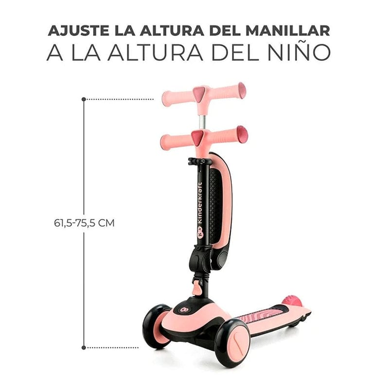 Triciclo Monopatin 2 en 1 Halley Pink