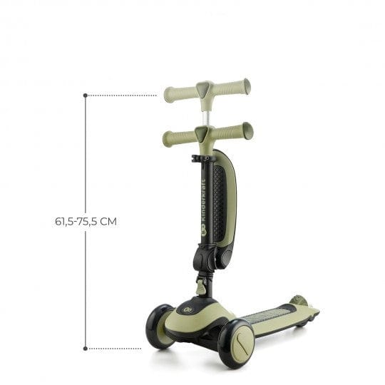 Triciclo Monopatin 2 en 1 Halley Green