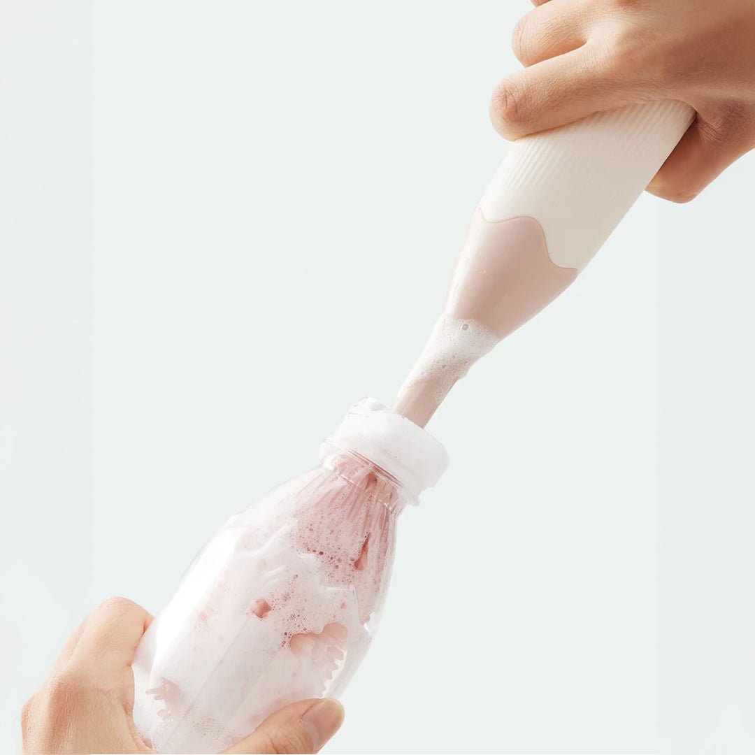 Kit de Cepillos para Mamaderas Rosado