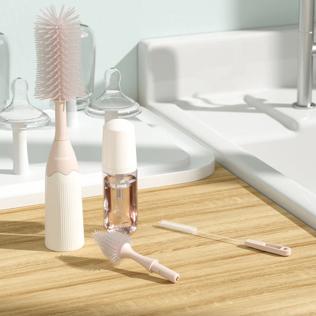 Kit de Cepillos para Mamaderas Rosado