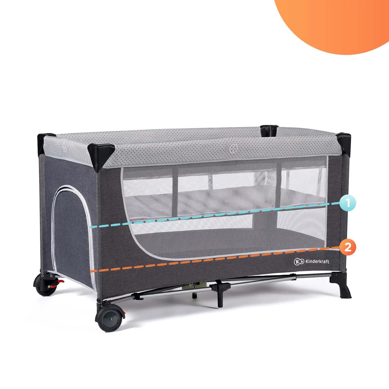 Cuna de Viaje Pack&Play Leody Gris