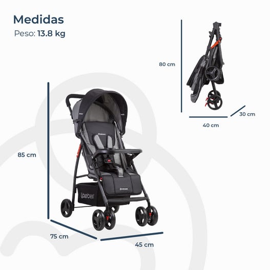 Coche Travel System Summer Gris