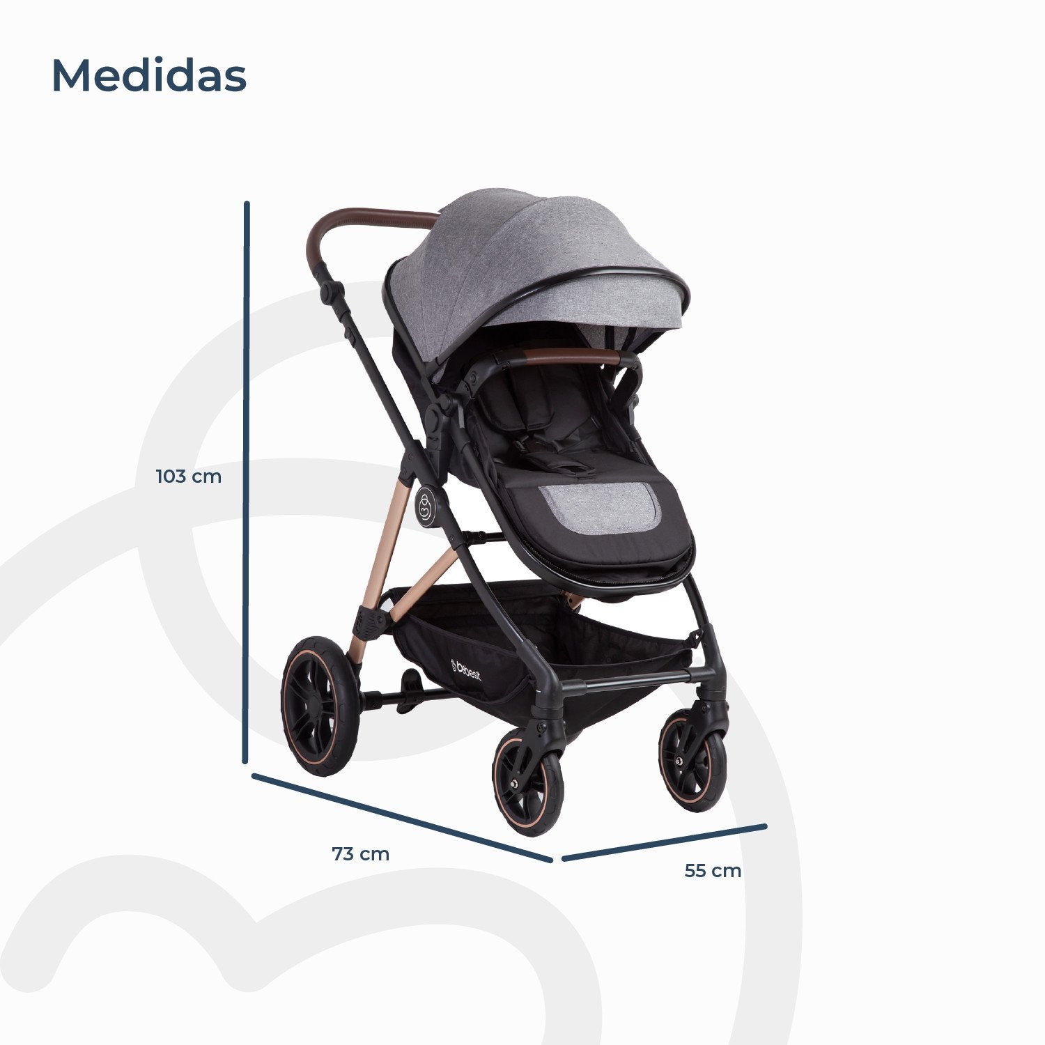 Coche Cuna Travel System Neo Gris