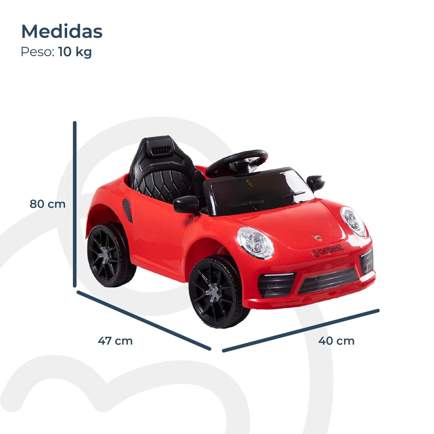 Auto Deportivo Eléctrico Race Rojo Bebesit