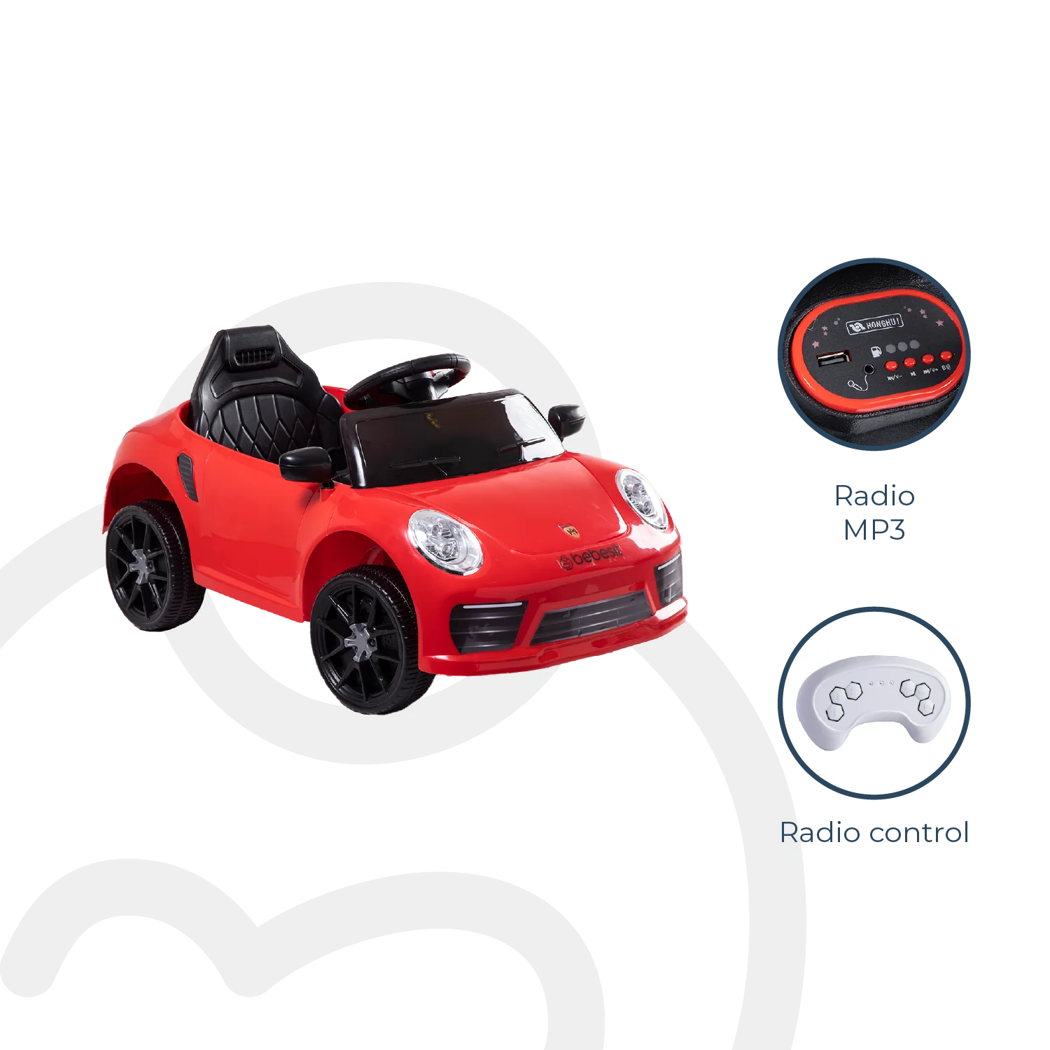 Auto Deportivo Eléctrico Race Rojo Bebesit