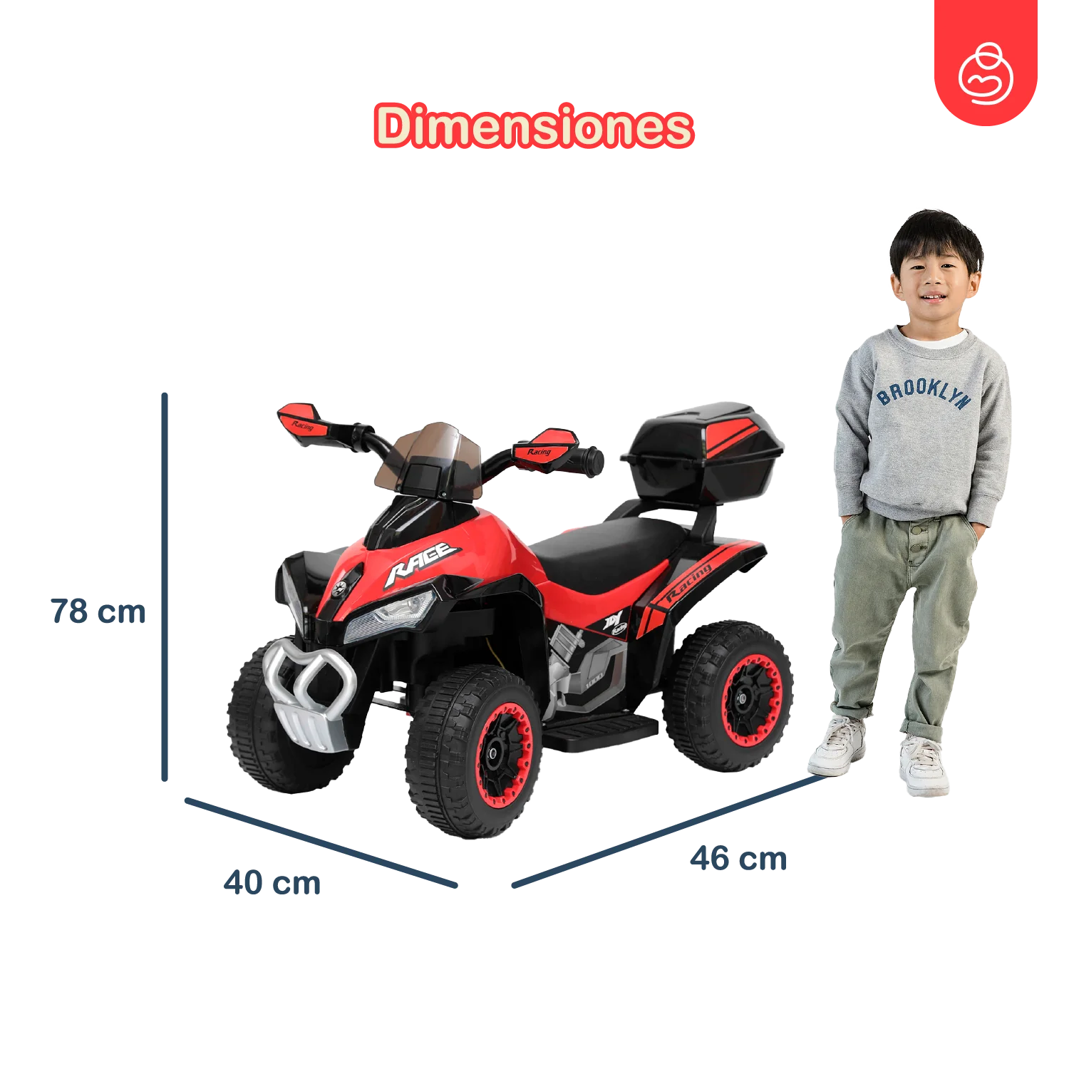 Cuadrimoto Quad Lx Roja