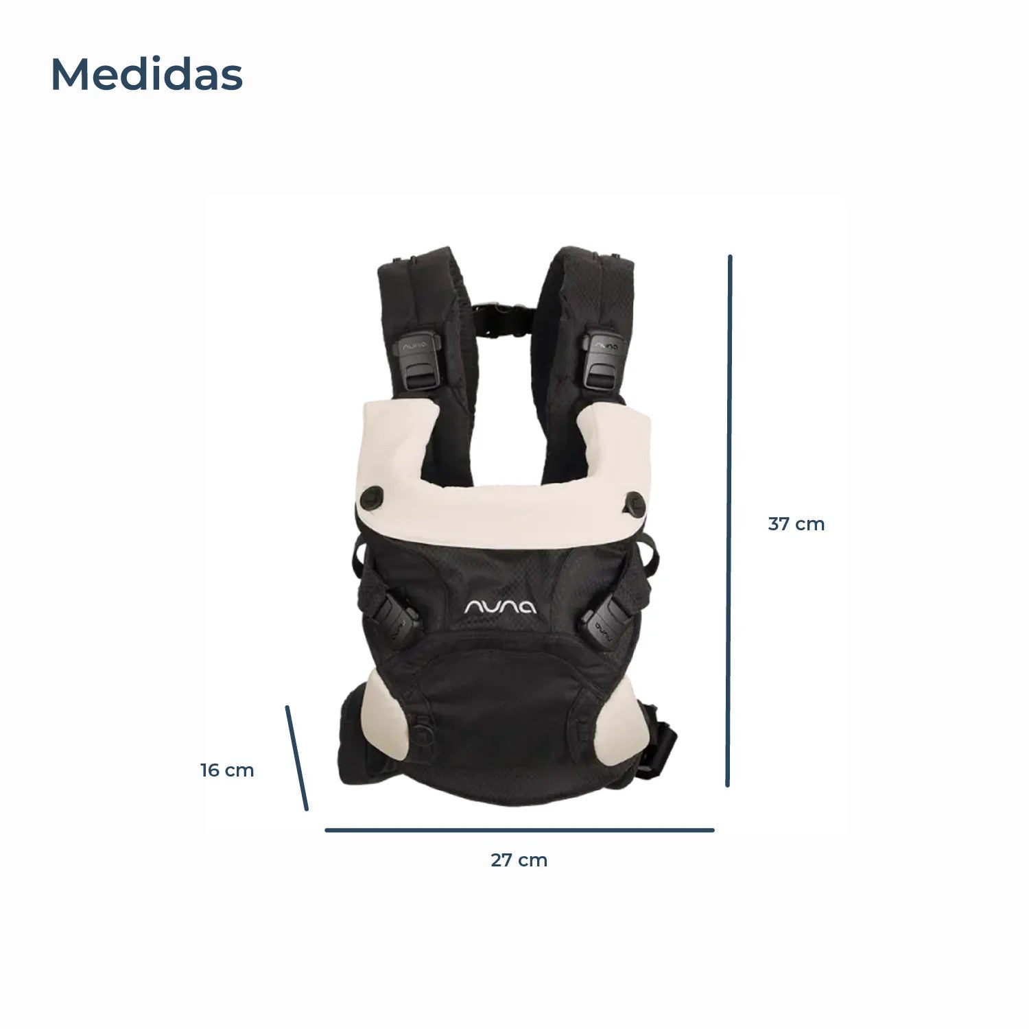 Portabebe Carrier Culd Click Caviar Nuna