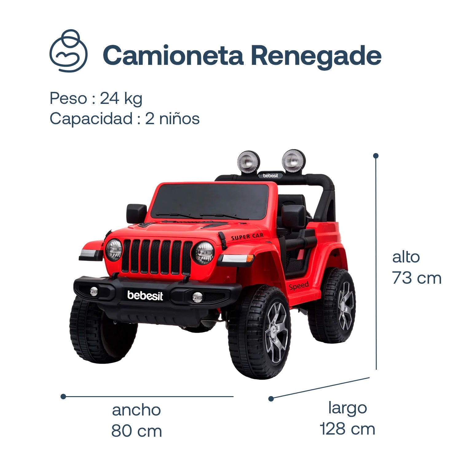 Camioneta Renegade Roja