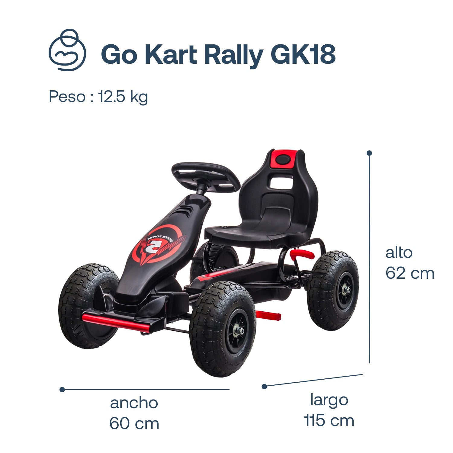 Gokart Rally G18 Roja