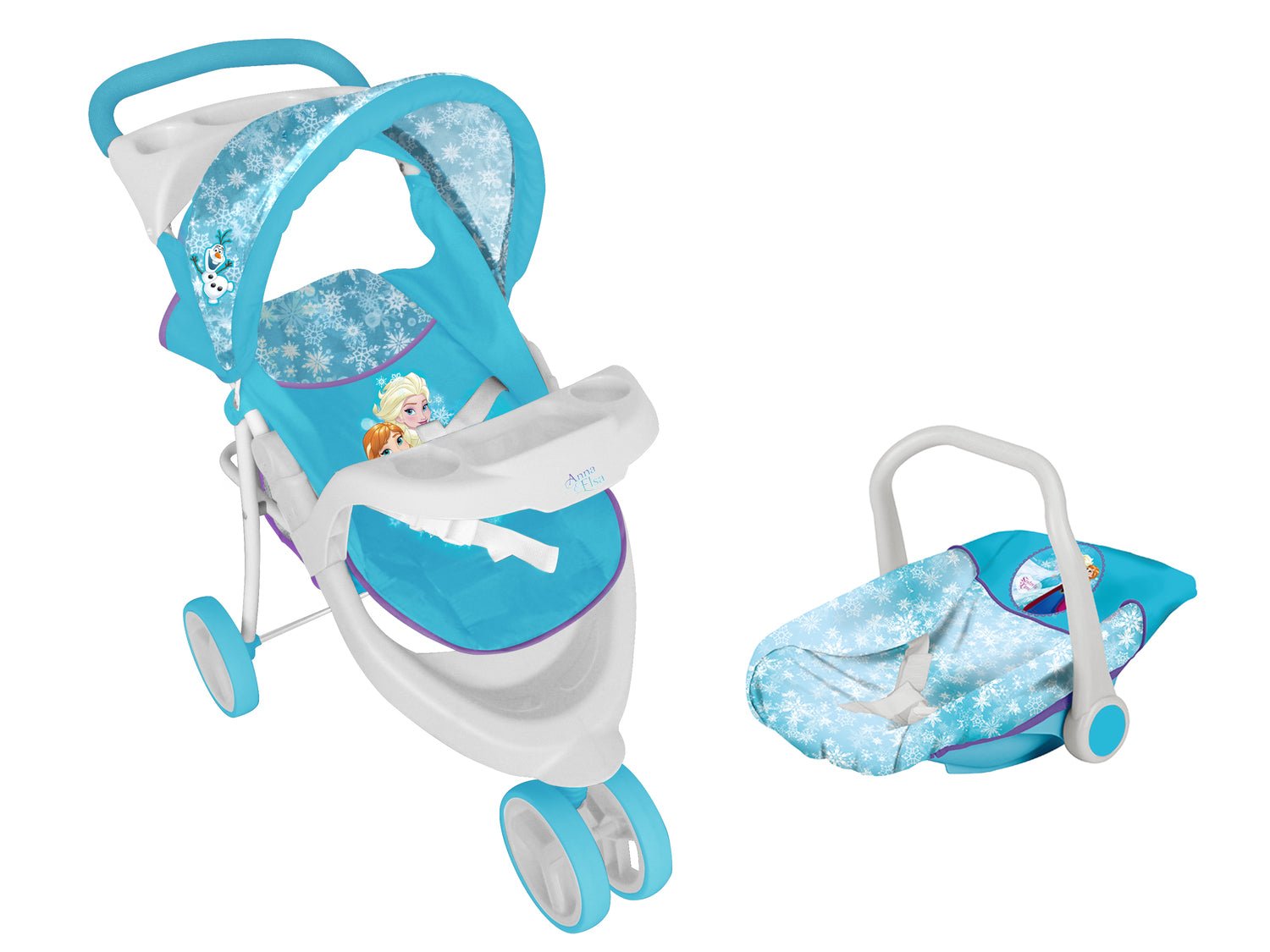Juguete Muñeca Coche Travel Con Silla Frozen
