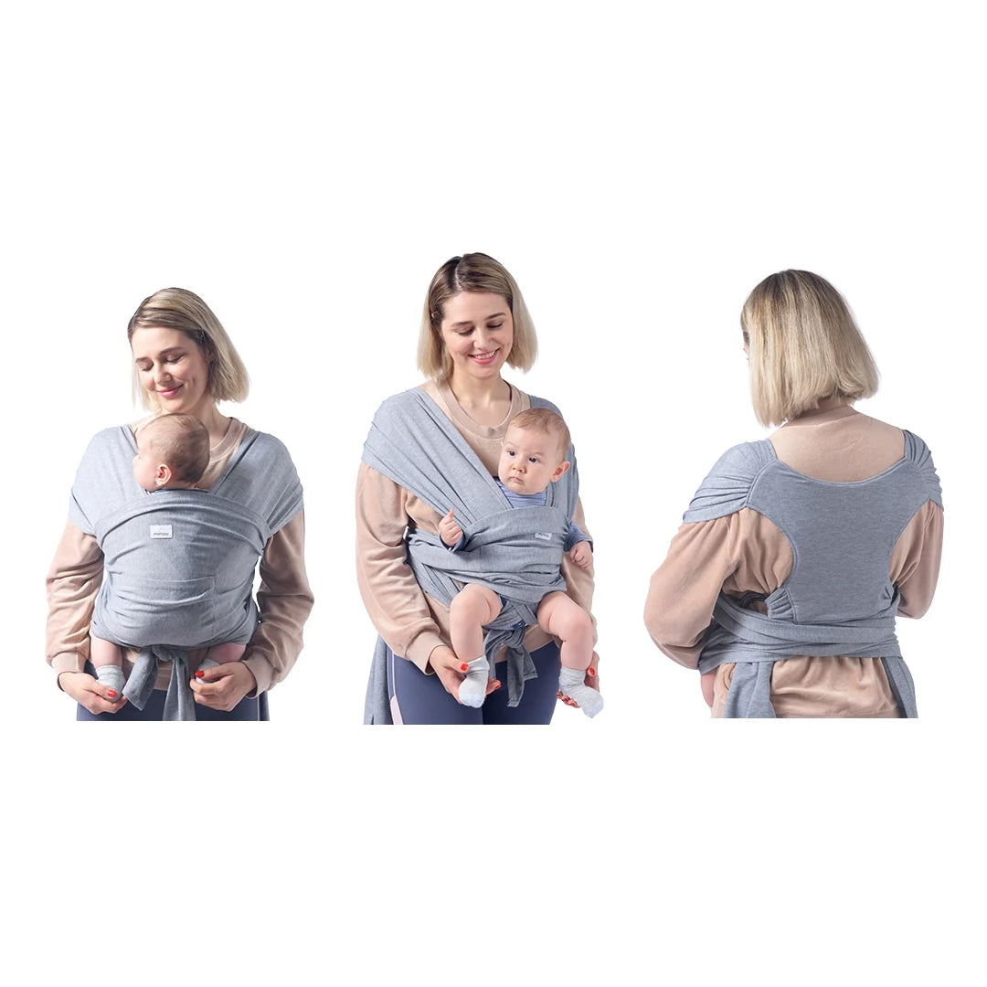 Portabebé Fular Gris