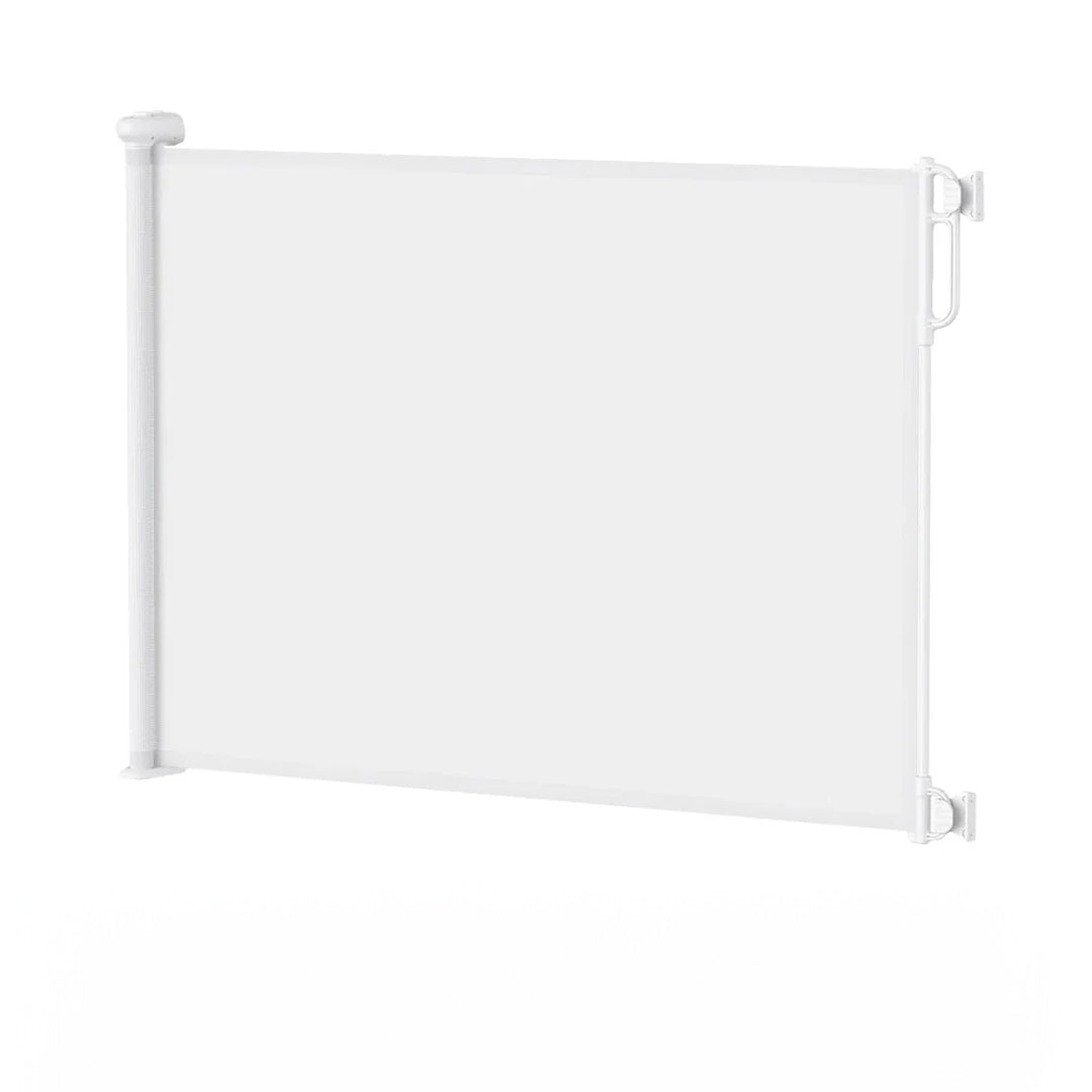 Puerta retráctil de seguridad para bebés Blanco