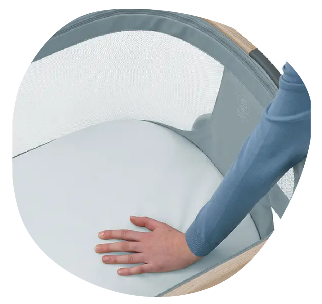 Cuna Colecho Lora Air Beyond Grey