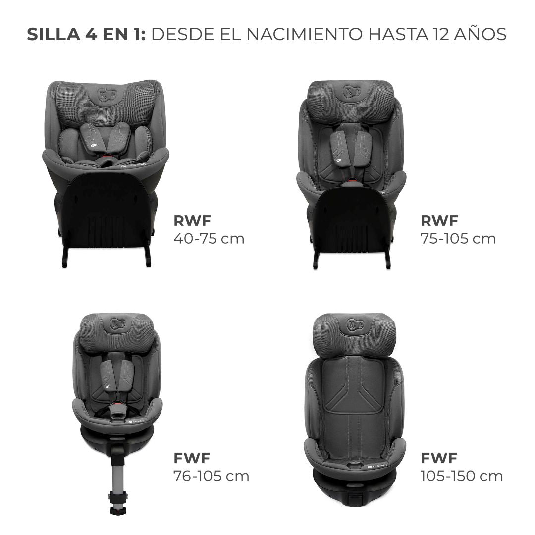Silla de Auto Convertible Todo en 1 XRIDER 2 i-Size Grey