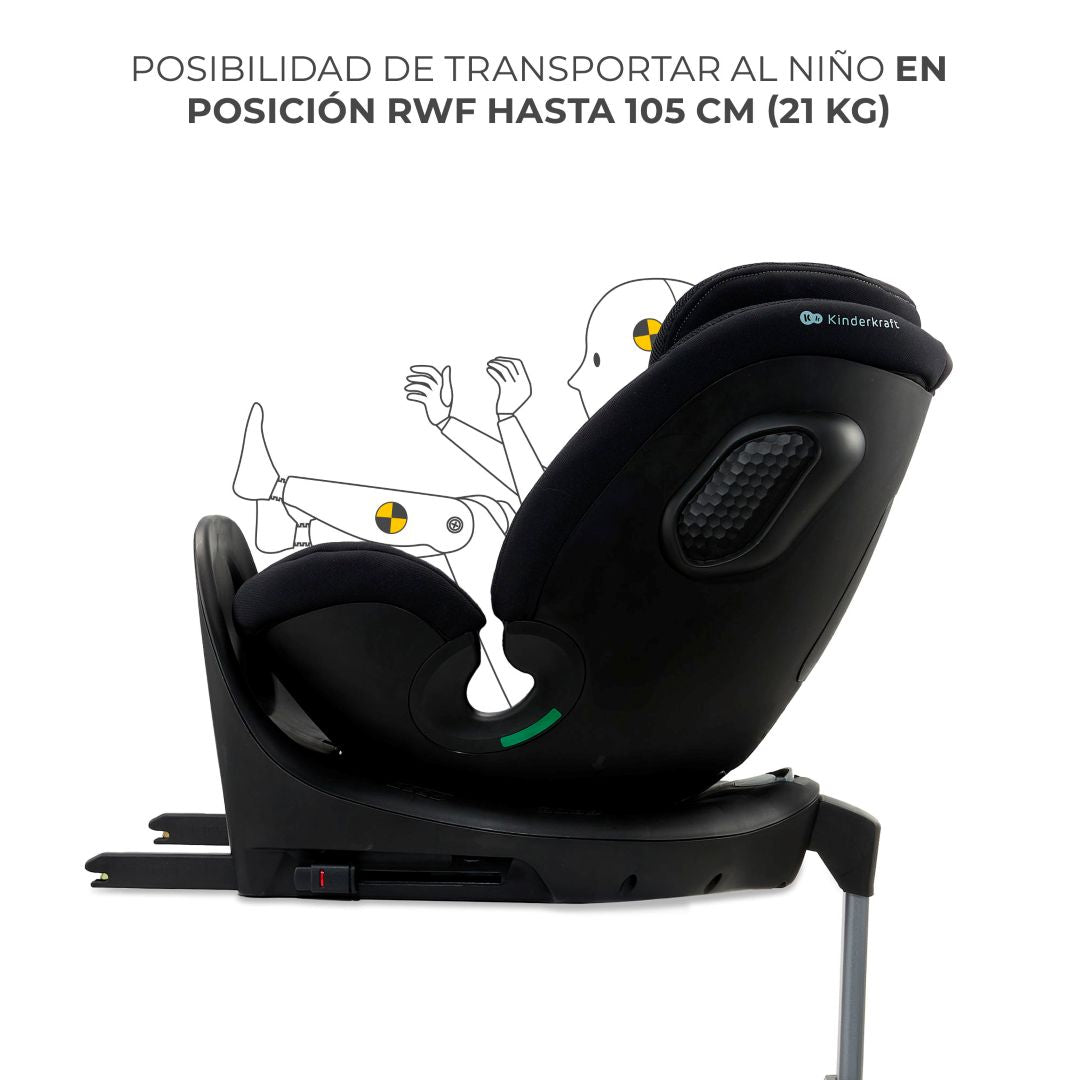 Silla de Auto Convertible Todo en 1 XRIDER 2 i-Size Black