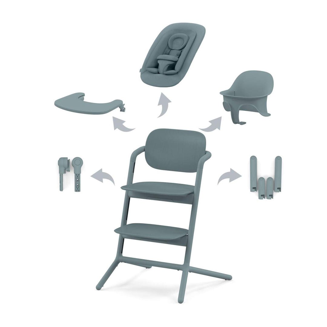 Silla de Comer Evolutiva Lemo 4 en 1 Stone Blue