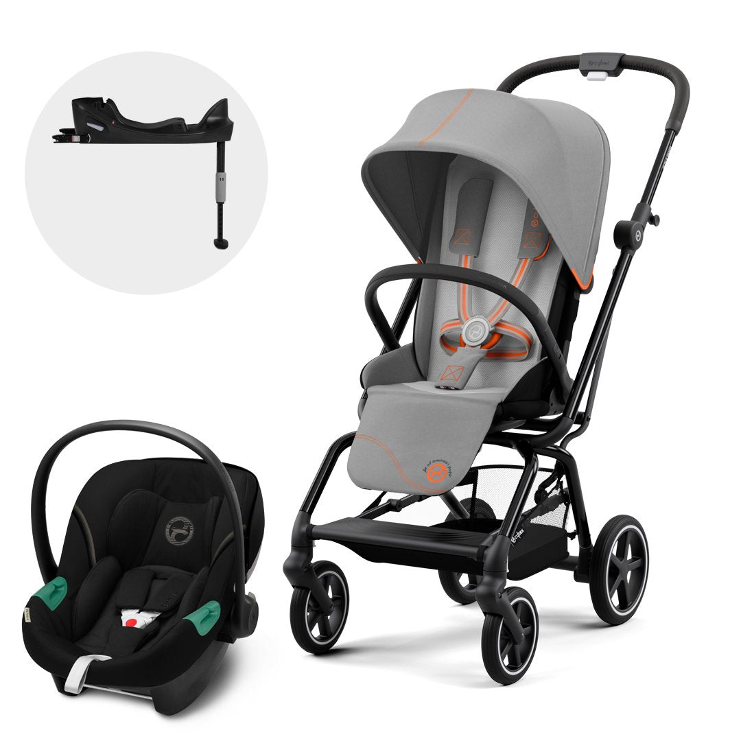 CocheTravel System Eezy S Twist Plus Black Lava Grey + Aton S2 + Base