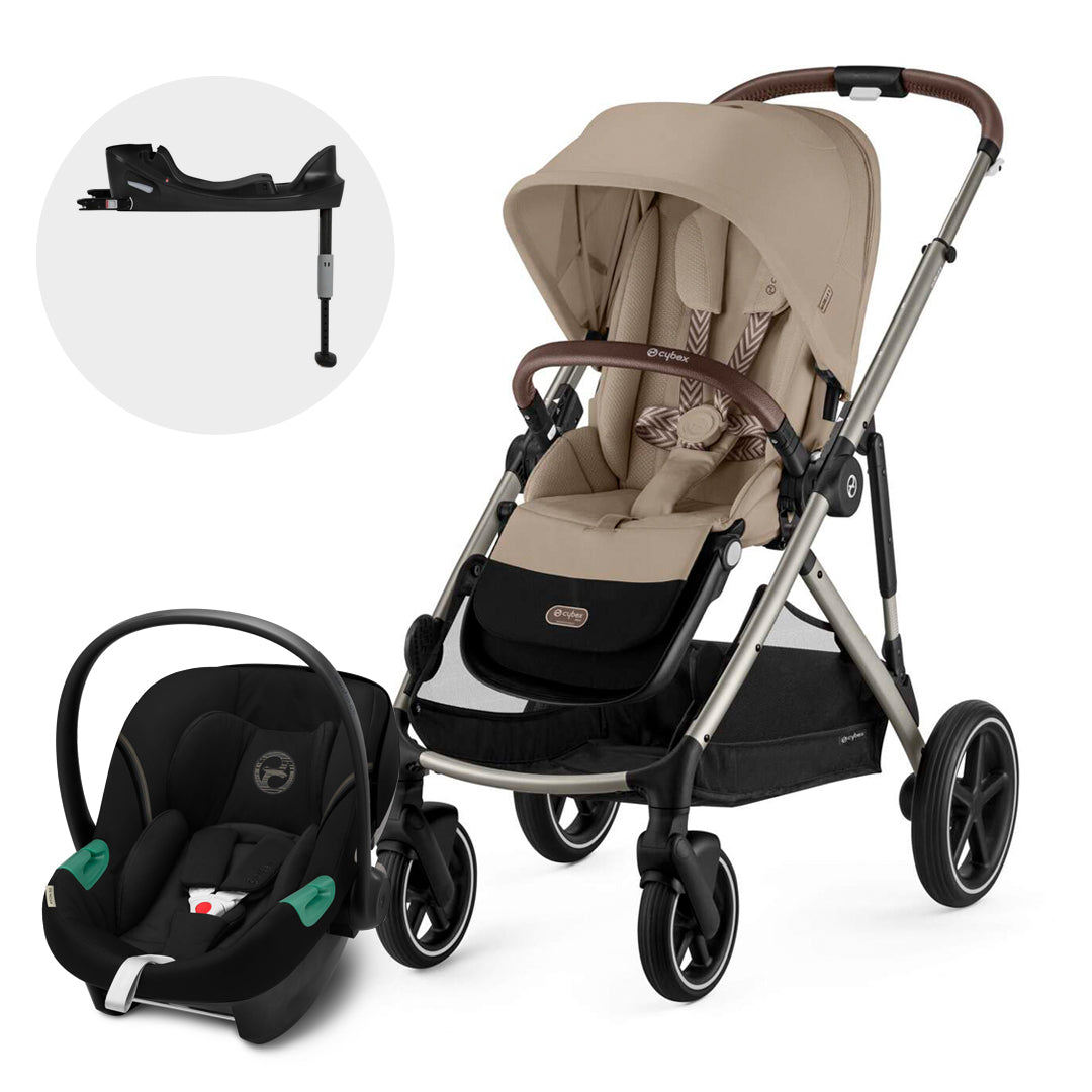 Travel System Gazelle S Almond Beige + Aton S2 + Base