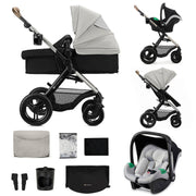 Coche Travel System Moov 2 XL 3 en 1 Black + Silla Mink