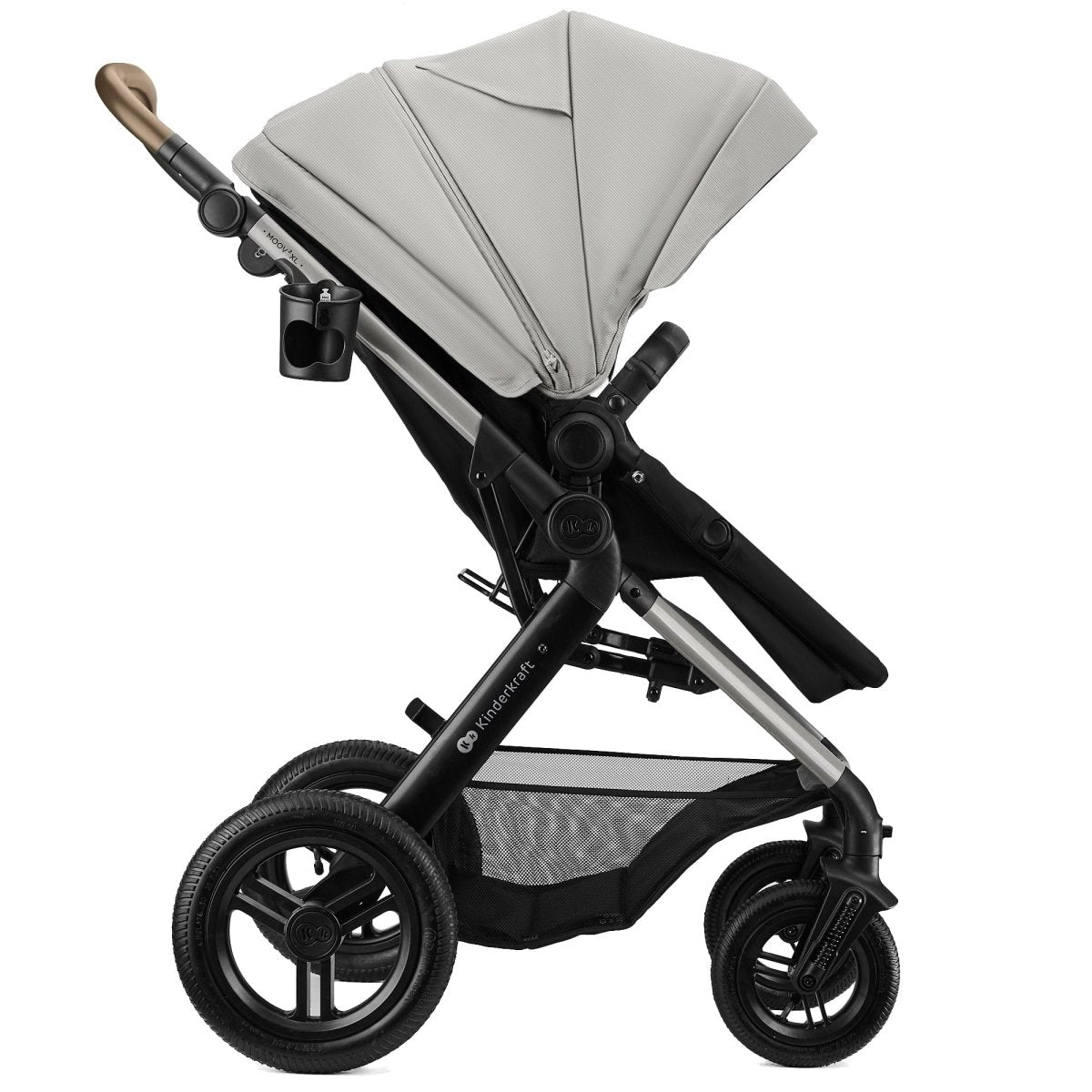 Coche Travel System Moov 2 XL 3 en 1 Grey + Silla Mink