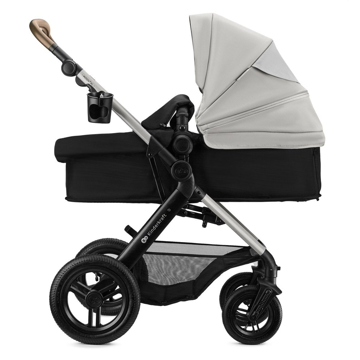 Coche Travel System Moov 2 XL 3 en 1 Grey + Silla Mink