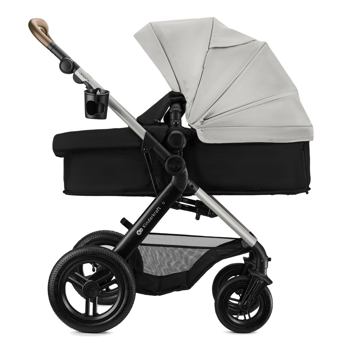 Coche Travel System Moov 2 XL 3 en 1 Grey + Silla Mink