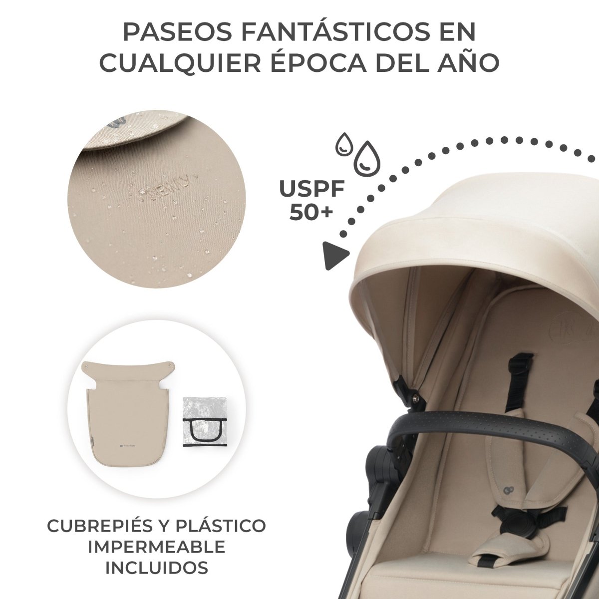 Coche Travel System Newly 3 en 1 Sand Beige