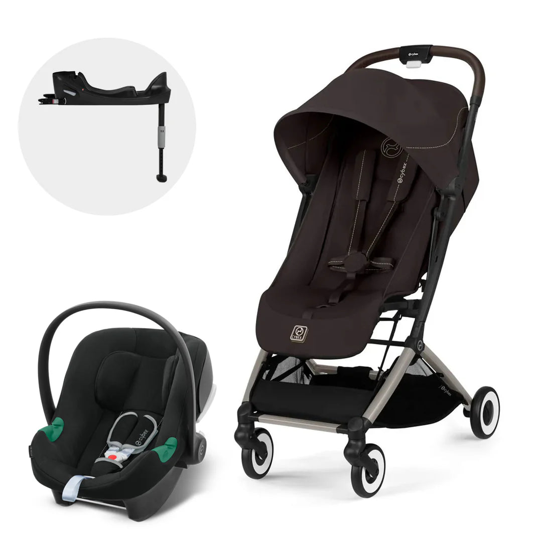 Coche Travel System Orfeo Chocolate Brown + Aton B2 + Base