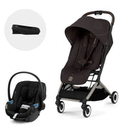 Coche Travel System Orfeo Chocolate Brown + Aton G + Base G