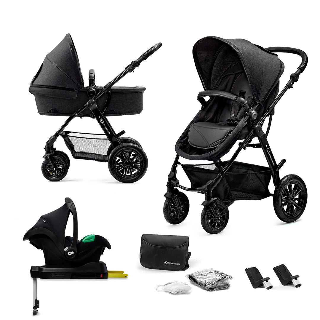 Coche Travel System Moov 3 en 1 Grey + Base Isofix