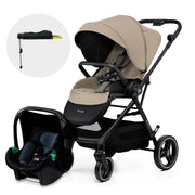 Coche Travel System Yoxi Beige + Silla Mink Pro + Base Isofix