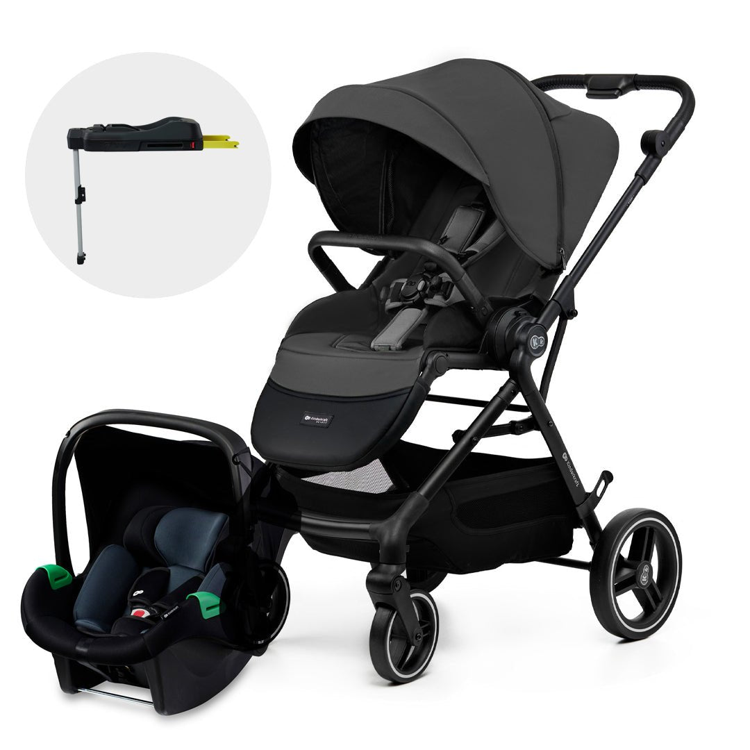 Coche Travel System Yoxi Grey + Silla Mink Pro + Base Isofix