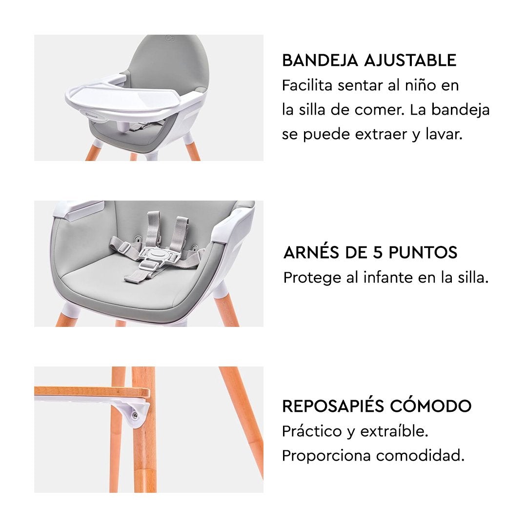 Silla de comer FINI KinderKraft BLACK