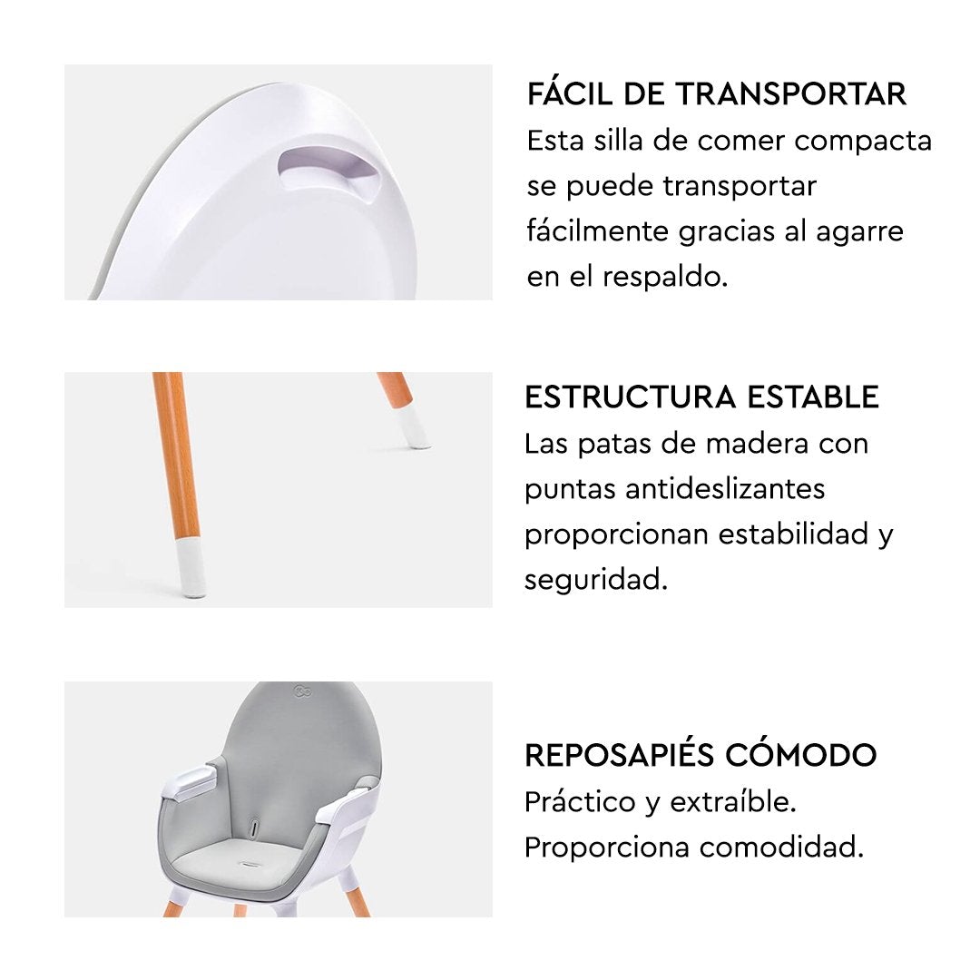 Silla de comer FINI KinderKraft BLACK