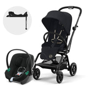 Coche Travel System Eezy S Twist Plus Black Magic + Aton B2 + Base