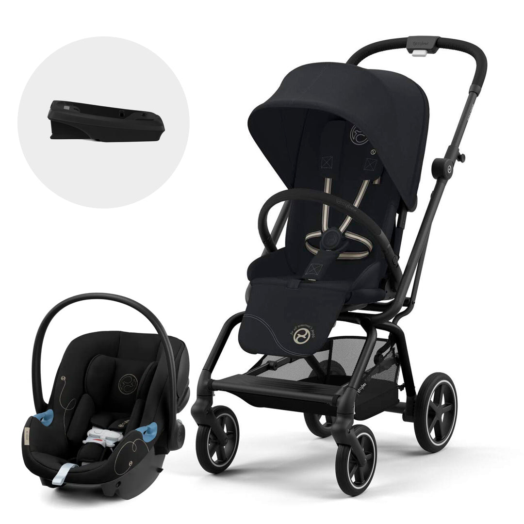 Coche Travel System Eezy S Twist Plus Black Magic + Aton G + Base G