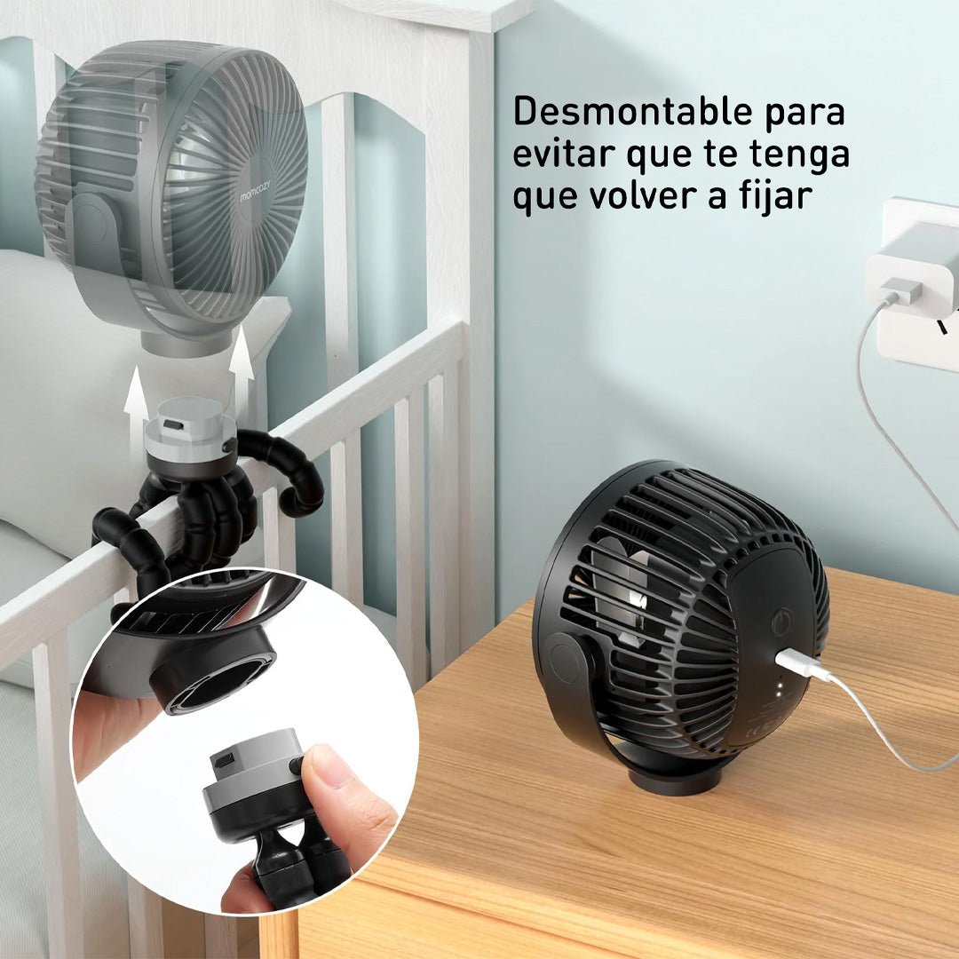 Ventilador Portátil Negro