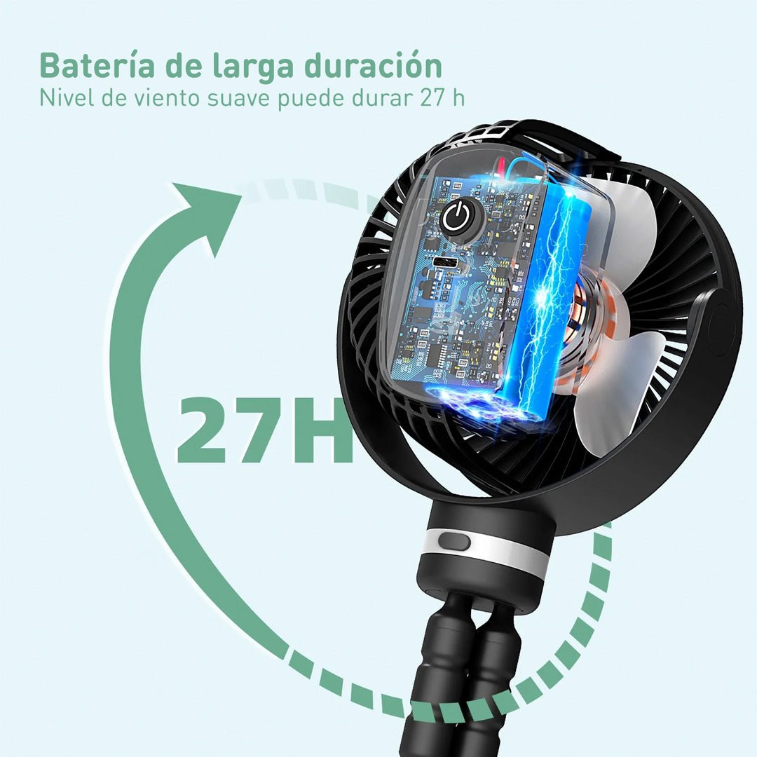 Ventilador Portátil Negro