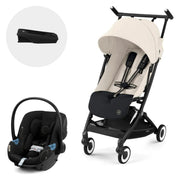Coche Travel System Libelle Canvas White + Aton G + Base G