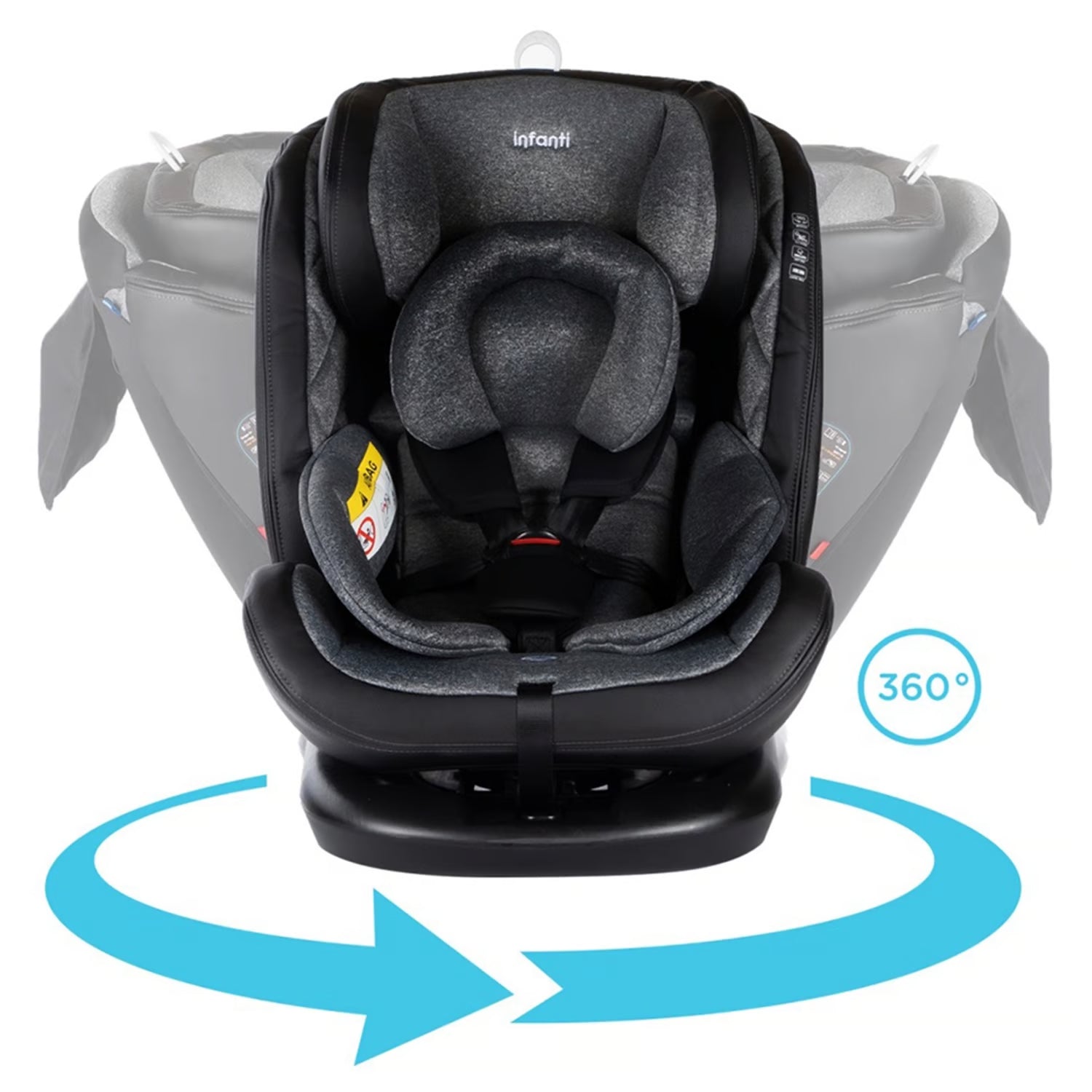 Silla De Auto Convertible I-giro 360 - Gris Oscuro