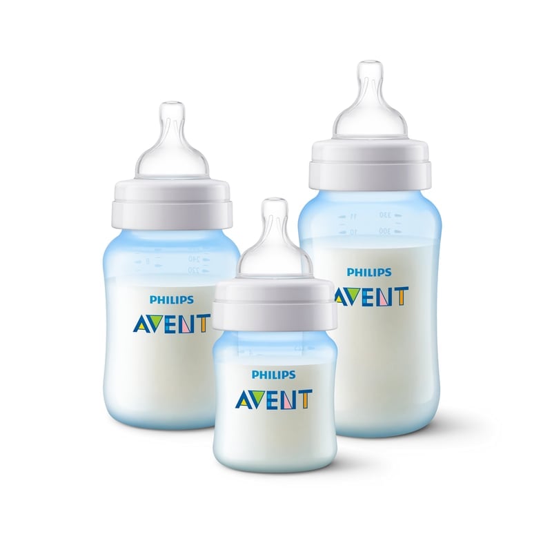 Set 3 Mamaderas Anticolic 125, 260, 330 Ml Blue