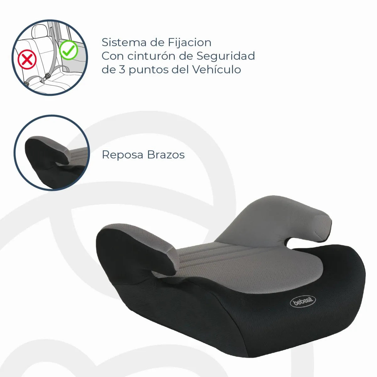 Alzador Booster Gris Bebesit