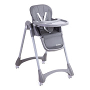 Silla De Comer Bebe Reclinable Plegable Easy Eat Gris