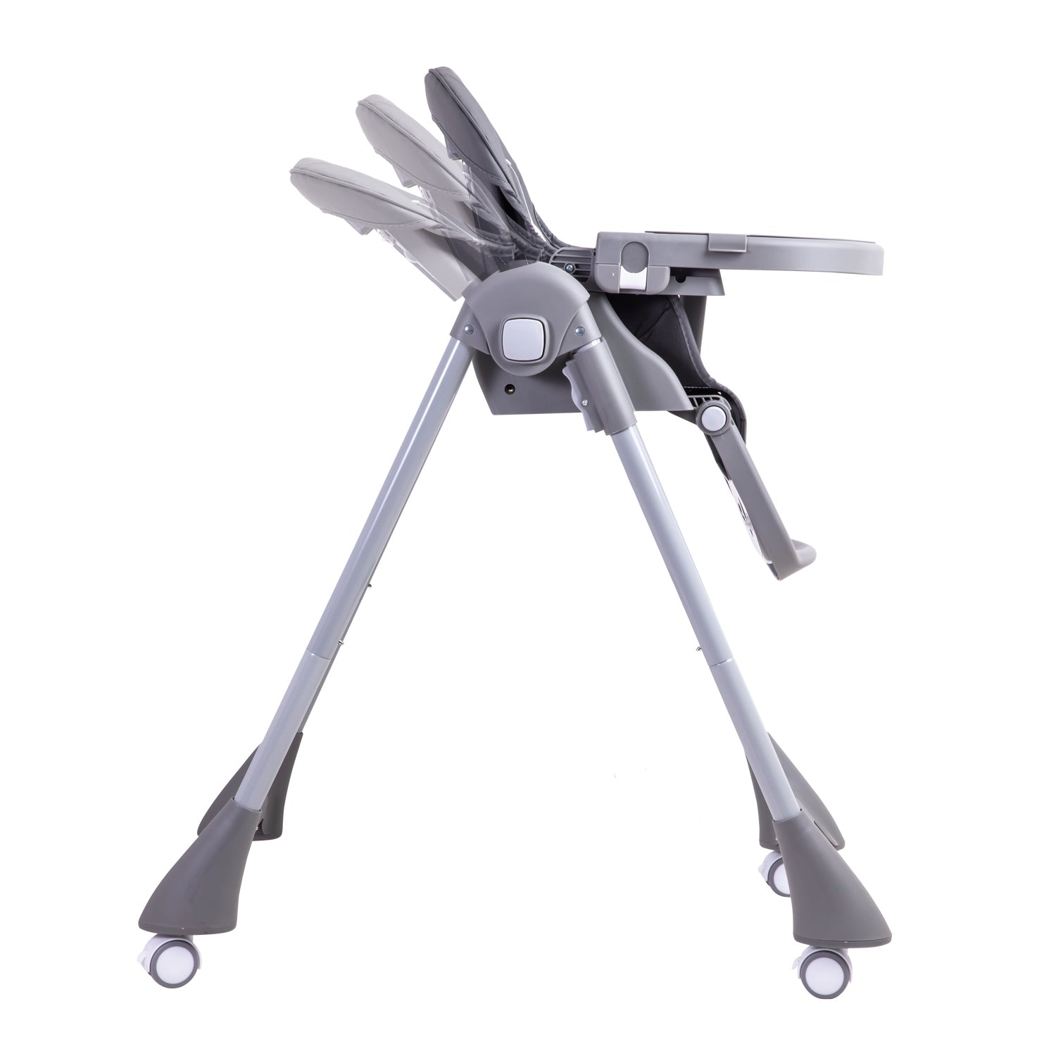 Silla De Comer Bebe Reclinable Plegable Easy Eat Gris