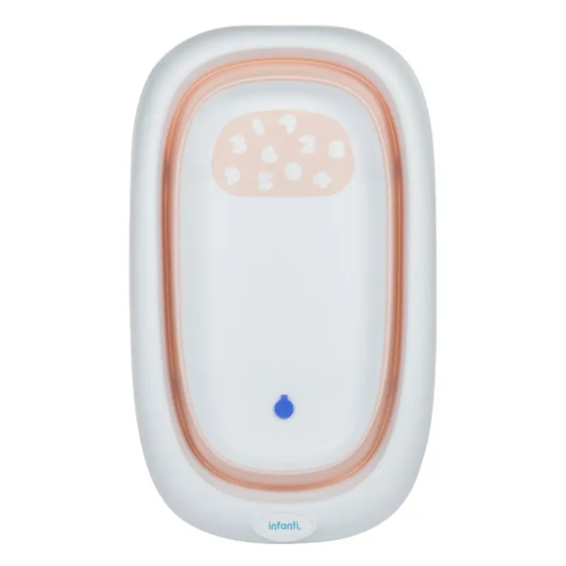 Bañera Plegable Bebe Infanti Tapon Marca Temperatura Agua